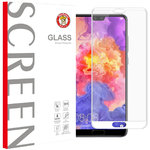 Full Coverage Tempered Glass Screen Protector for Huawei P20 Pro - White